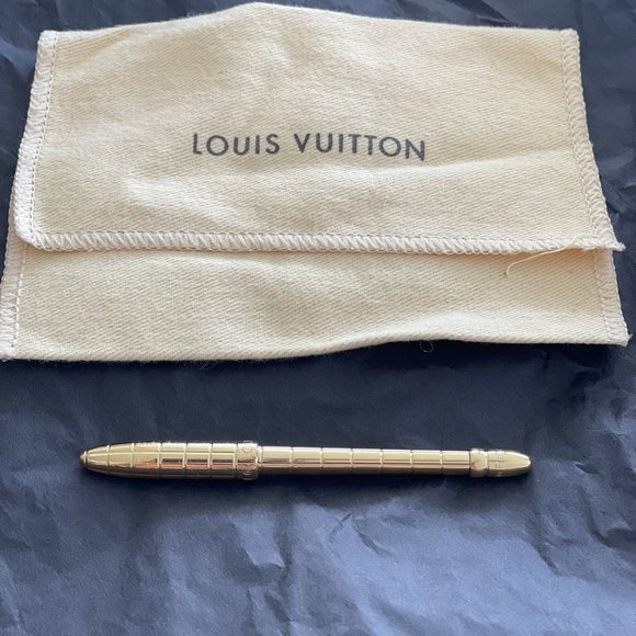 Louis Vuitton Office Louis Vuitton Stylo Agendo Gold Ballpoint Pen